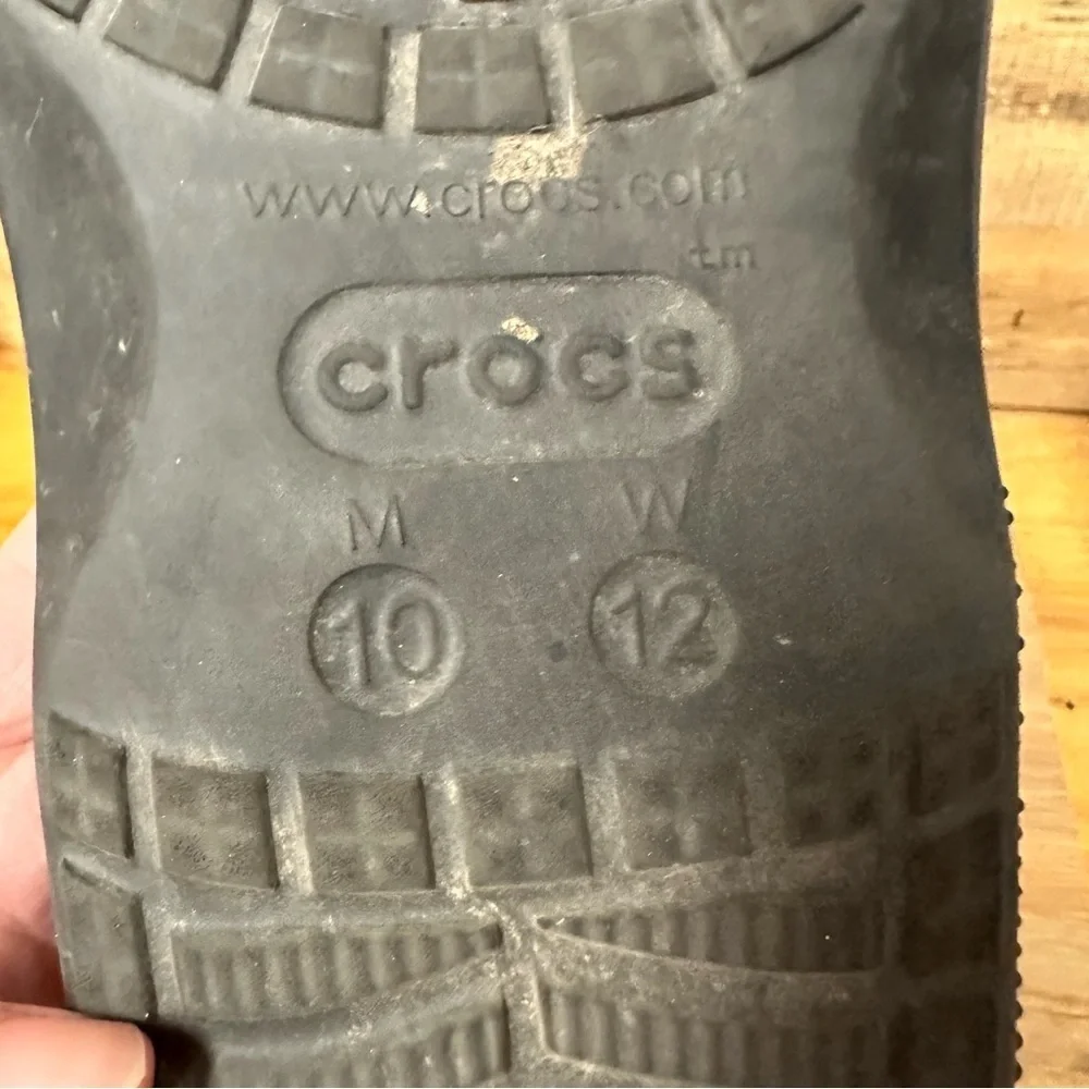 Crocs Unisex Baya II Slides Sandal black M 10 W12 Amputee ONE SHOE Left foot